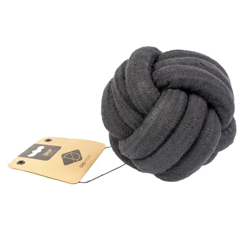 D&D Home Skip Ball XS 6 cm Sort Knudereb 10 mm - hundelegetøj